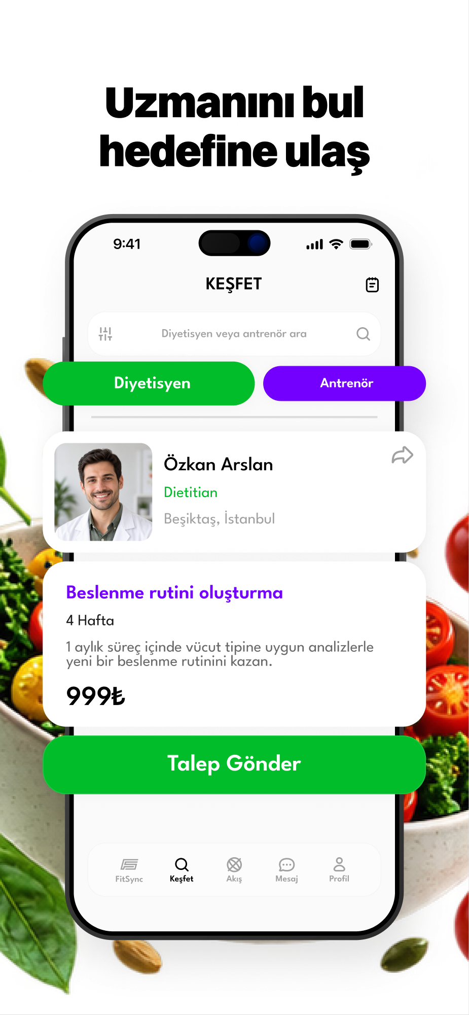 FitSync - Uzmanını bul, hedefine ulaş