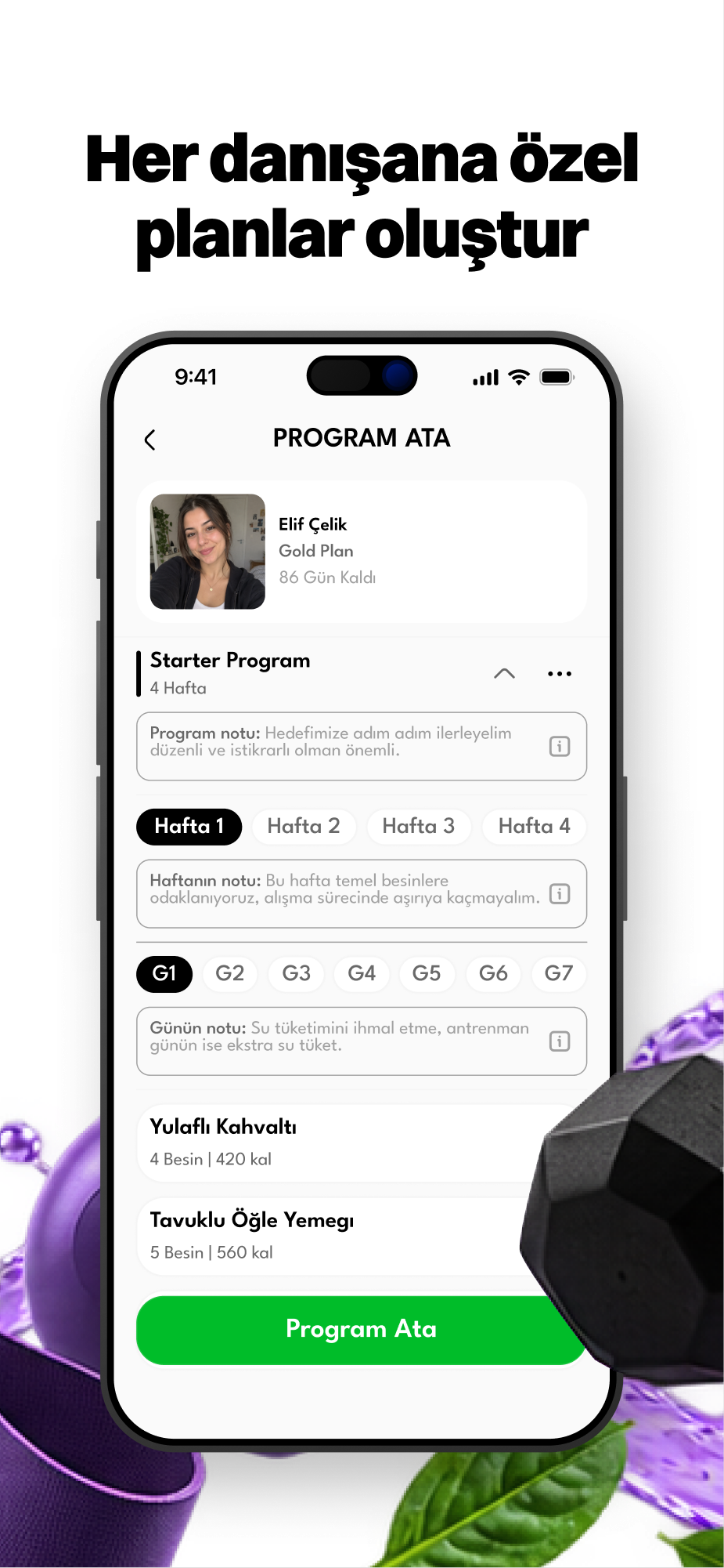 FitSync - Her danışana özel planlar oluştur