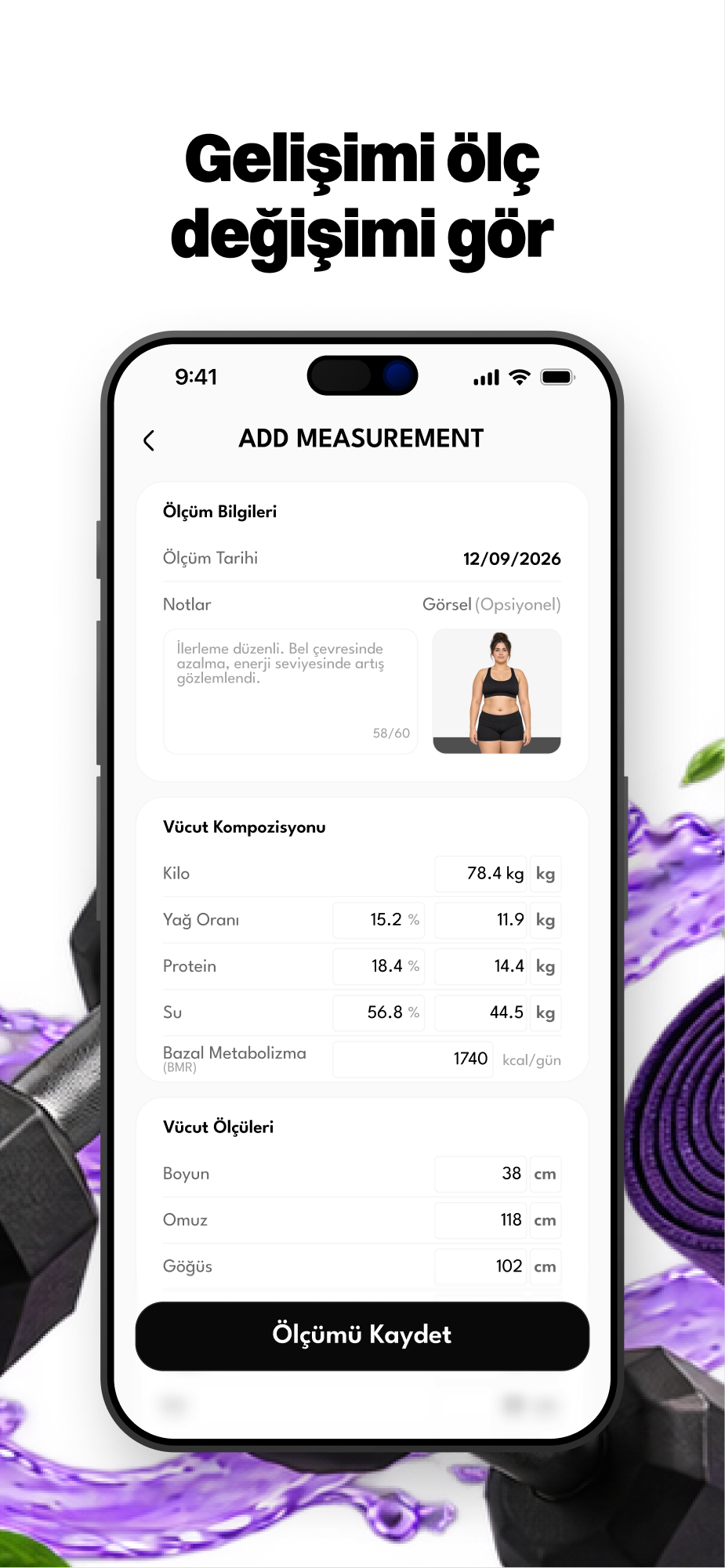 FitSync - Gelişimi ölç, değişimi gör