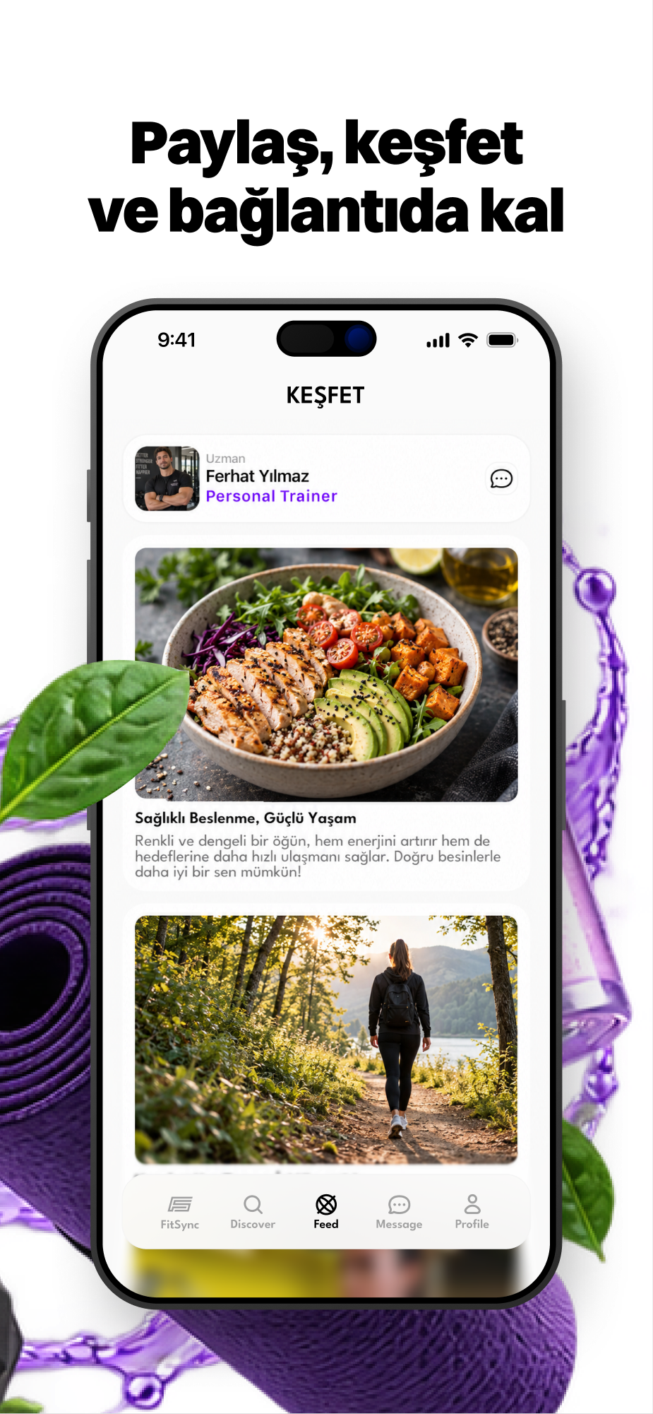 FitSync - Paylaş, keşfet ve bağlantıda kal